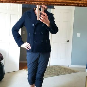 Guess women's L coat, navy